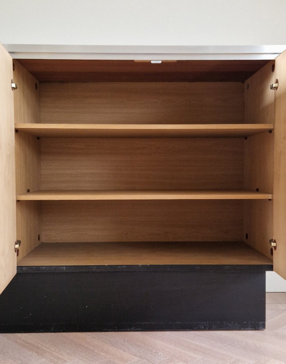 Image 1 of Vintage sideboard, De Coene, Brutalist design, black oak, 1970s