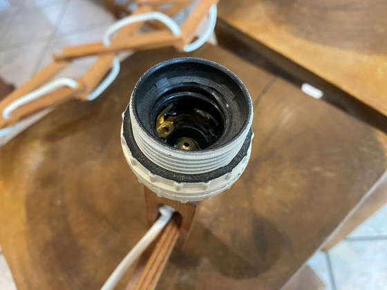 Image 1 of Coppia di appliques a fisarmonica in legno di pino di Translandia Danimarca Scandinavo vintage 1960