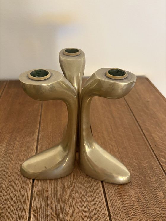 Image 1 of Vintage 1960s candlesticks