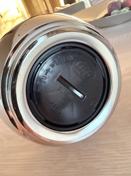Vintage Alfi Juwel Thermos Flask / Insulated Flask 1L / Chrome Plated – Crockery, polished steel (photo 22 of 22)