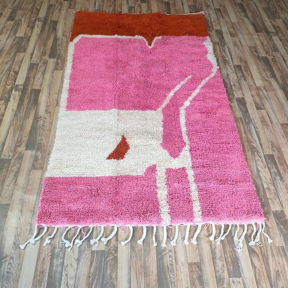 Magnifico Tappeto Rosa in Lana 150/250cm – Tappeti, Wool (photo 5 of 7)
