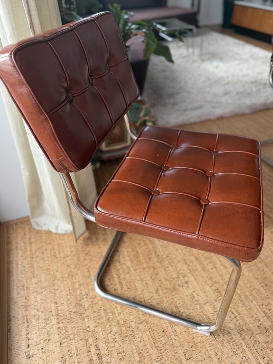 Image 1 of Set di 4 sedie vintage Bauhaus con struttura tubolare - anni '70