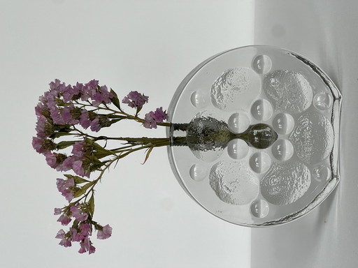 Design solifleur vase candlestick Walther glass Heiner Düsterhaus 