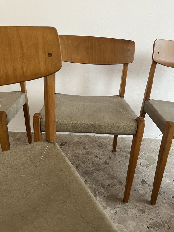 Image 1 of Mid-century dining chairs, set of 6; Thonet, model 640L