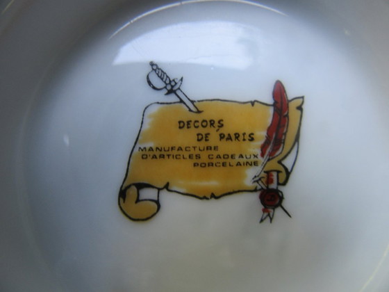 6 ciotole per zuppa Decors De Paris Manufacture D'Articles Cadeaux Porcelaine, Vintage, ref 010826 (photo 9 of 9)
