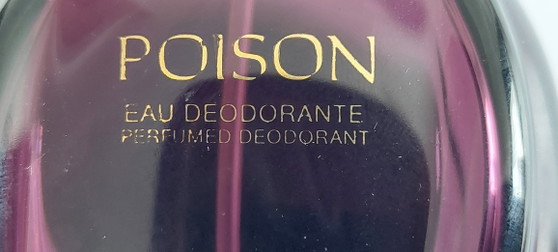 Image 1 of Flacone vuoto vintage di Christian Dior Poison da 100 ml (giugno 1988) - Eau Deodorante, codice lotto 8T286