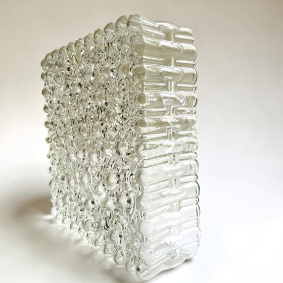 Image 1 of A large flush mount designed for both wall and ceiling application, in the 1970s.  This particular type of fixture tends to sit 