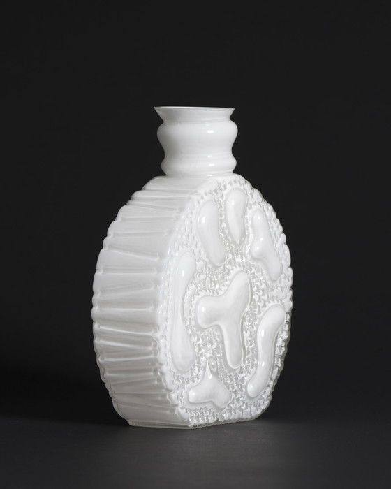 Image 1 of Kristallglaswerk Hirschberg Vase en verre à bulles Retro Space-age Pop-art