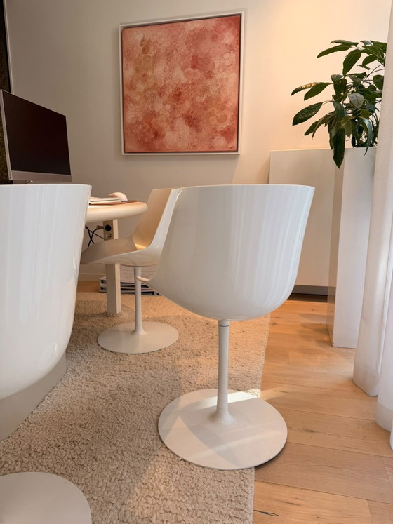 6x MDF Italia Flow Chair weiß – Esszimmerstühle, Kunststoff, Aluminium (photo 2 of 6)