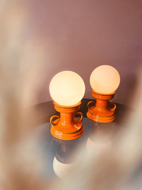 Image 1 of Set of beautiful Fat Lava night lights/table lamps