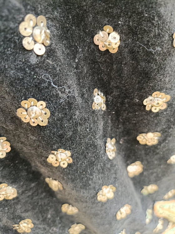 Image 1 of Arazzo vintage KALAGA proveniente dalla Birmania, raffigurante una tigre, 1,50 x 1,00 m