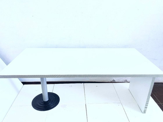 Image 1 of Großer 80er Jahre Schreibtisch Modell Kroma Design Antonia Astori für Driade