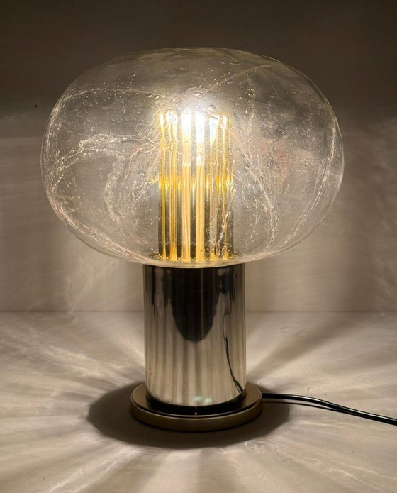 Image 1 of Lámpara de mesa de mediados de siglo, 'Big Ball', Doria, Alemania, década de 1970