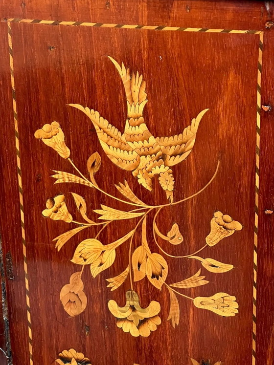 Renaissance display case. Dutch marquetry with floral motifs. – Display cabinets, Wood (photo 8 of 8)