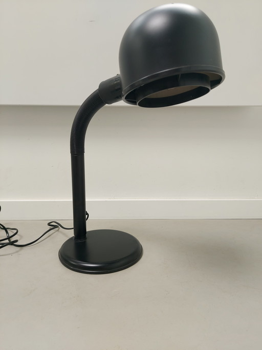 Vintage Space Age ALDA black gooseneck desk lamp