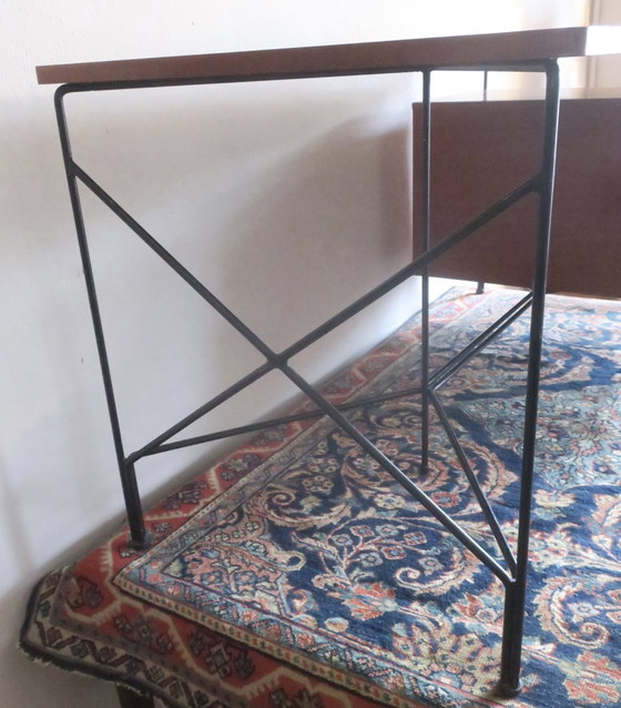 Image 1 of Desk in Mahogany and Metal by A.R.P. - Motte, Mortier, Guariche, France 1956