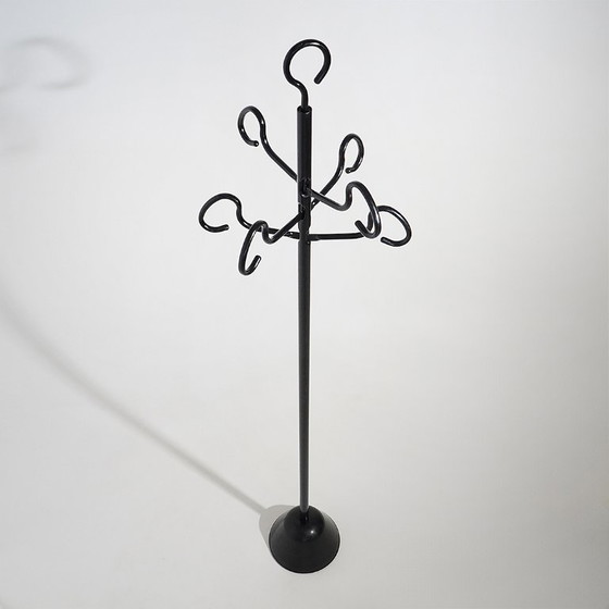 Appendiabiti “Servomanto” di Achille Castiglioni per Zanotta, anni '80, Metallo, Plastica, Nero, 1980 (foto 2 di 15)