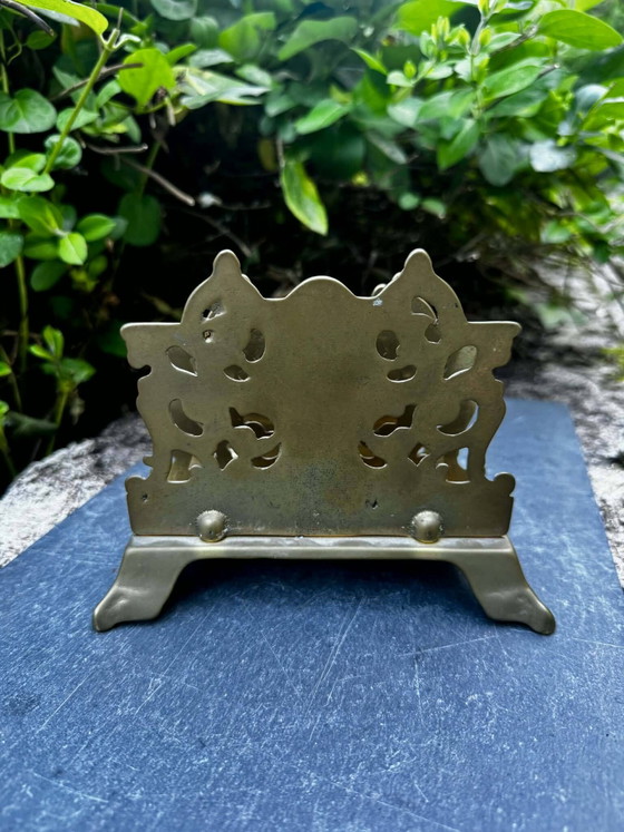 Portariviste e portacarte barocco in ottone – Brass, Barok (photo 7 of 8)