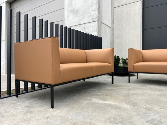 Sofá de cuero Andreu World Raglan SF – andre world, Sofás de 2 plazas, Leather, Metal (photo 11 of 12)