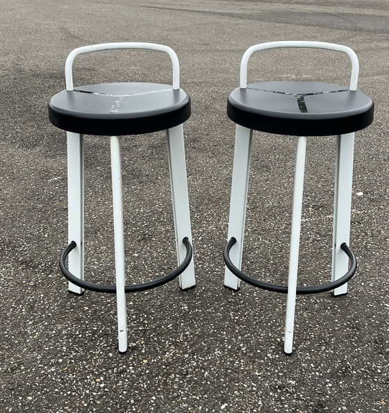 Image 1 of 2 postmodern bar stools from Seccose