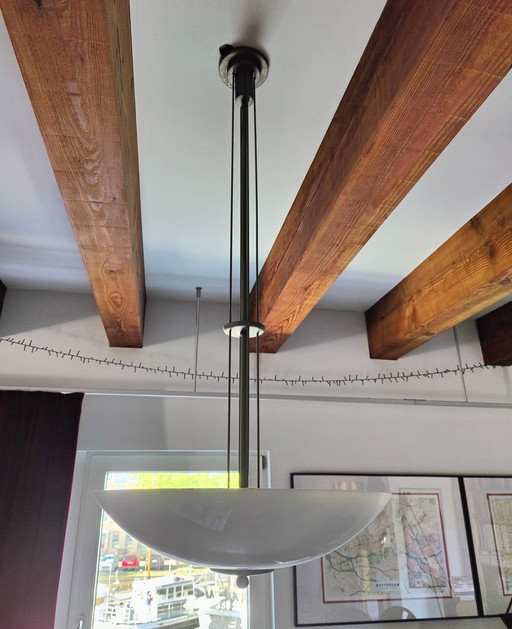 Model 1930s Gispen five tube hanging lamps