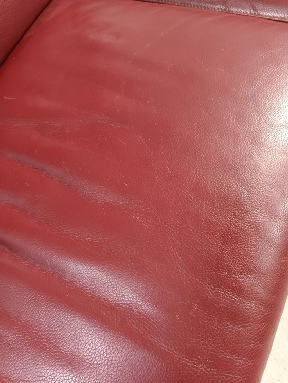 Image 1 of Set di divani Leolux Paian 2 posti 3 posti Senso Granata Pelle