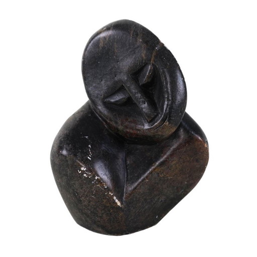 Sculpture abstraite en pierre, design danois, années 1980, fabriquée au Danemark