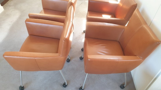 4x Design On Stock Moka – Dining chairs, Leather (photo 4 of 12)
