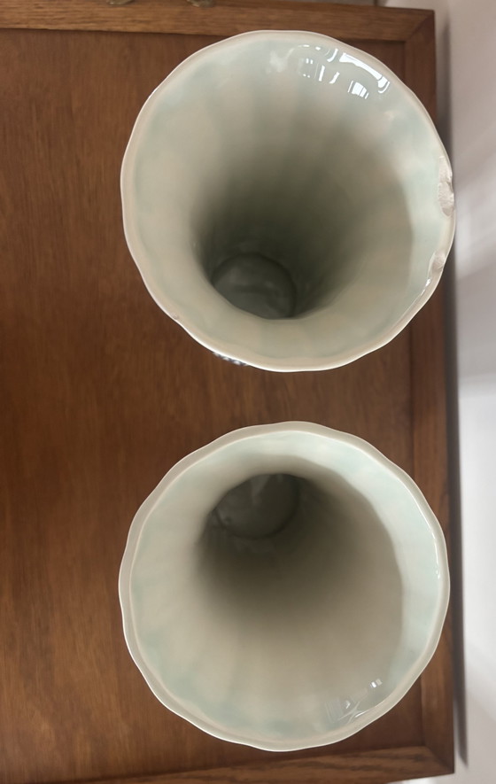 Set van 2 Vintage Boch Vazen - Brugge Delfts Imari Stijl – Ceramic (photo 10 of 12)
