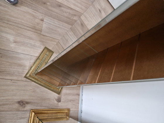 Image 1 of 2x Vintage DeKnudt spiegelzuil regency stijl