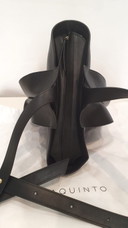 Bolso Giaquinto Holy modelo de piel auténtica negra. Nuevo.