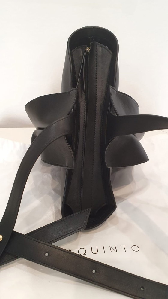 Image 1 of Giaquinto Holy Tasche aus echtem schwarzem Leder. Neu.