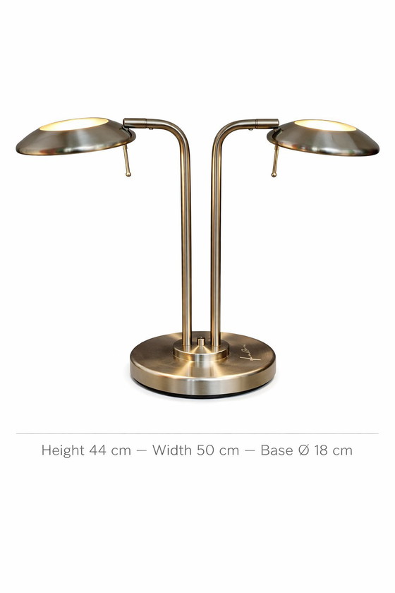 Image 1 of Postmodern Twin-Light Table Lamp by Jan des Bouvrie for Boxford Holland, 2000s