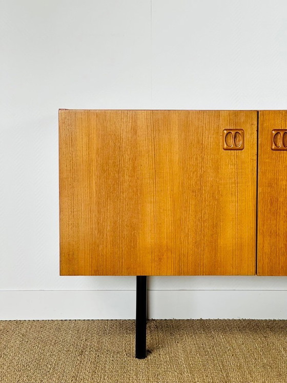 Image 1 of Minimalist Scandinavian teak sideboard, 1960