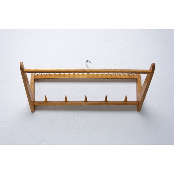 Image 1 of Vintage wall shelf in beech wood by Krásná Jizba, Czechoslovakia 1960