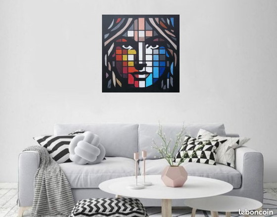 Image 1 of 🌟 "FRAGMENTS d'ÂME": Sublimez Votre Intérieur Avec Une Œuvre D'Art Signée 2LUSS'ART 🌟