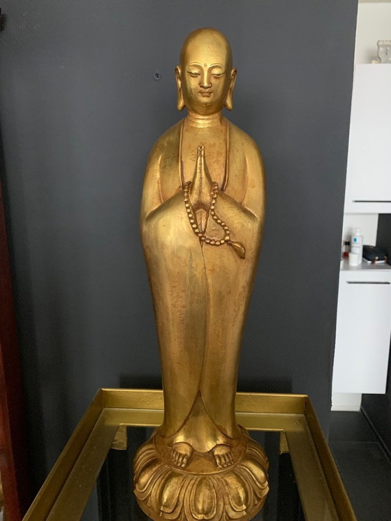 Image 1 of Byzondere Vergulde Bronzen  < bhoeda beeld >