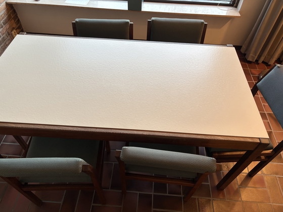 Image 1 of Table à manger Pastoe avec 6 chaises