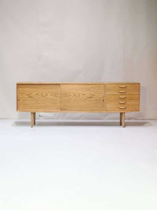 Buffet bas chêne vintage danois