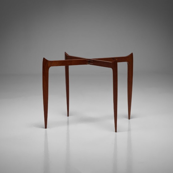 Model 4508 Teak Tray Table by Engholm / Åge Willumsen for Fritz Hansen, Denmark – Side tables, Wood, Vintage (photo 2 of 11)