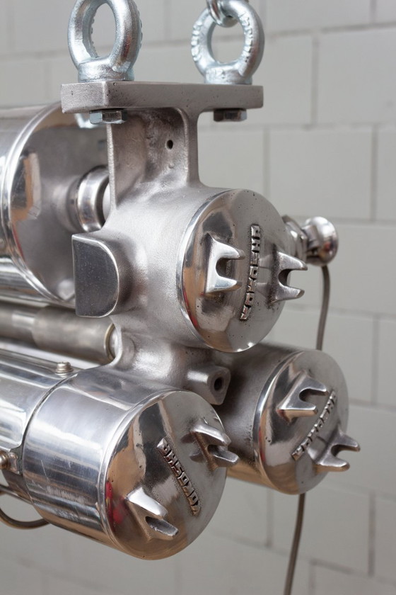 Image 1 of Industrial Japanese Hanging Tube Light from Kokosha Osaka, 1980s