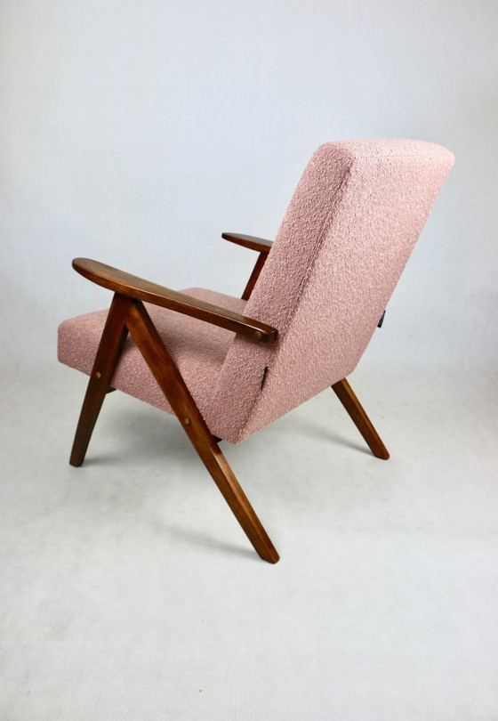 Image 1 of Vintage B-310 VAR fauteuil in roze bouclé, jaren 1970