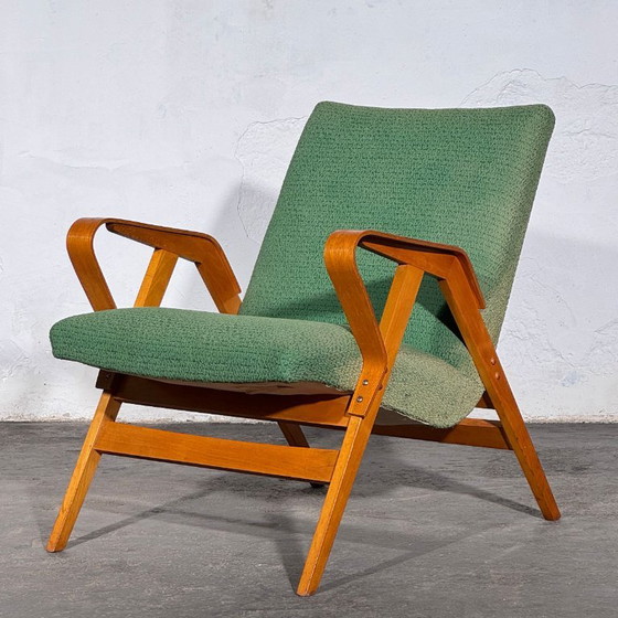 František Jirák Fauteuil voor Tatra Nabytok, jaren 60 – Tatra Nábytok, Textile (photo 3 of 14)
