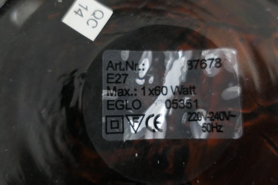 Image 1 of Vintage Eglo glazen tafellamp cilinder