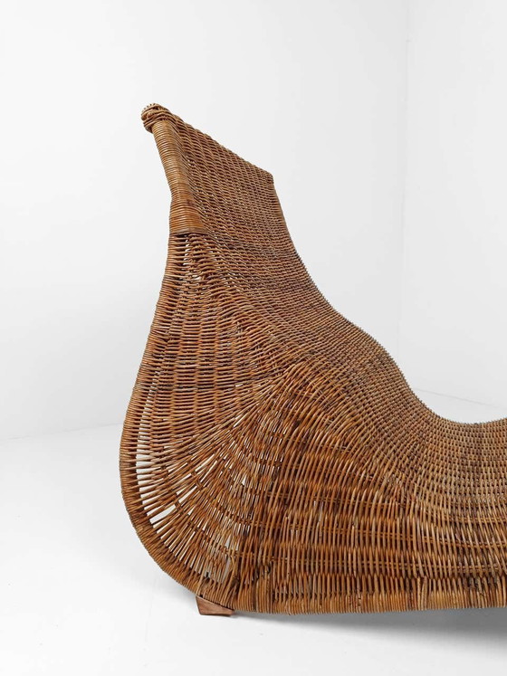 Chaise Longue by Carl Öjerstam, 1990s Design – Wicker (photo 6 of 10)