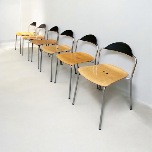 6x Fritz Hansen Vico Solo - Vico Magistretti 2000