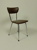 6 x Chaises Vintage en cuir Skai, 60s - 70s