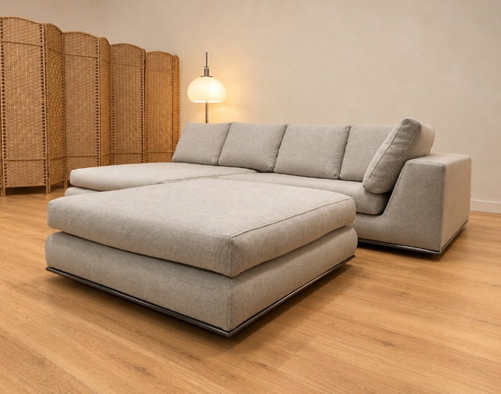 NEU Minotti Hamilton Ecksofa + Hocker + GARANTIE, Andere, Stoff, Beige, Modern (Foto 4 von 9)