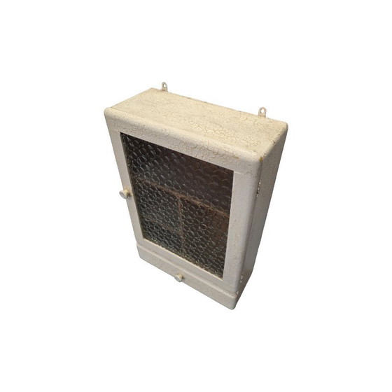 Image 1 of Antiek Frans medicijn wandkastje, begin 1900