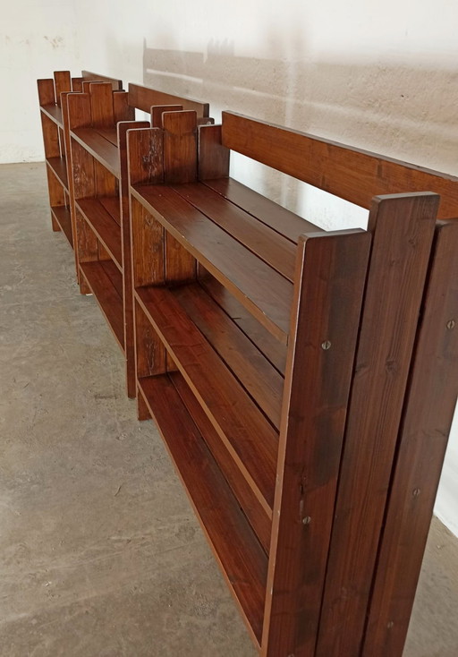 3 librerie vintage in legno